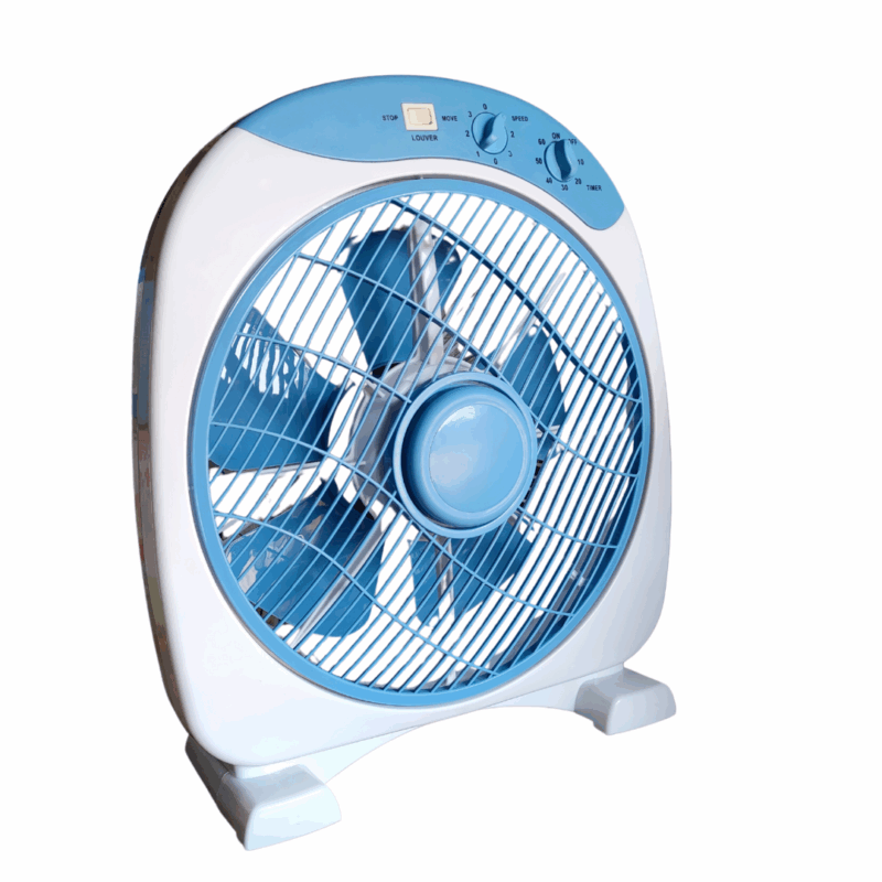 Suzika PB-12 Price Buster 12” Box Fan – 45W, 3 Speed Control, 5 Plastic Blades
