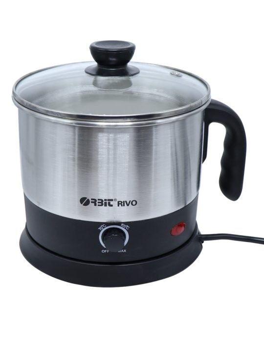 Orbit Rivo 1.5 Litr 1000 Watts Multi-Purpose Cooker Electric Kettle (Silver)