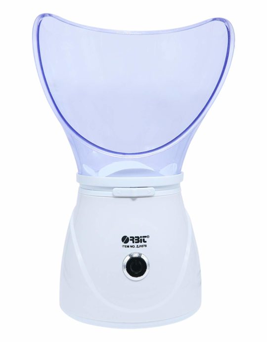 Orbit 2 in 1 Safe nasal and Facial Steamer For Home Spa Face and Nose - WHITE