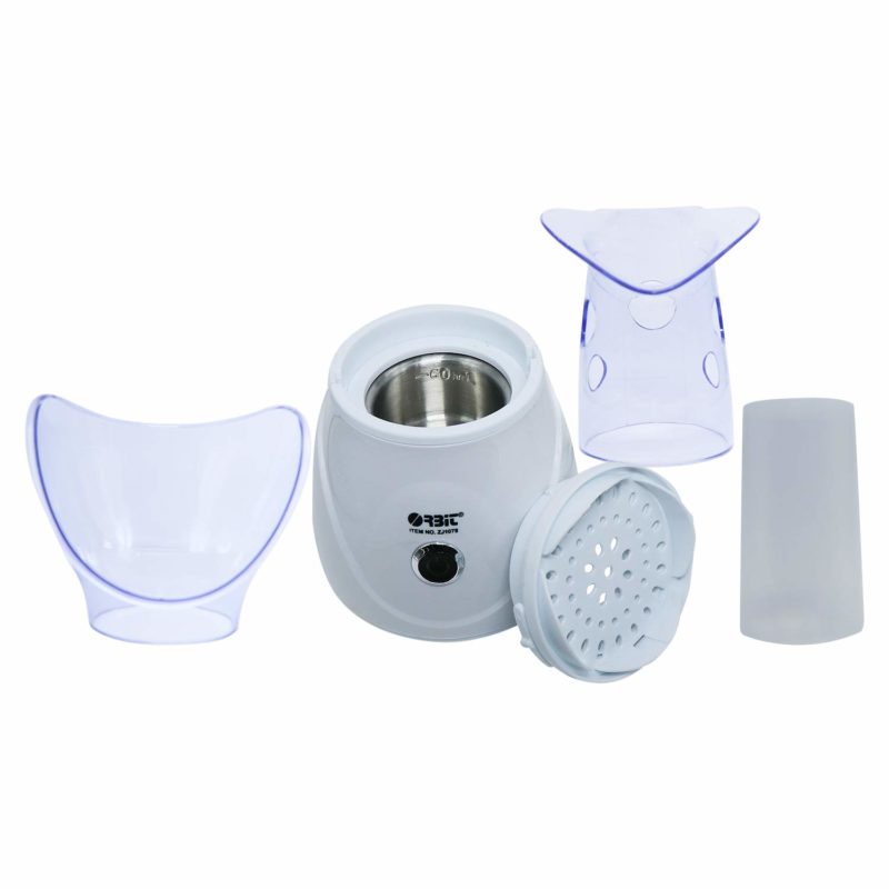 Orbit 2 in 1 Safe nasal and Facial Steamer For Home Spa Face and Nose - WHITE