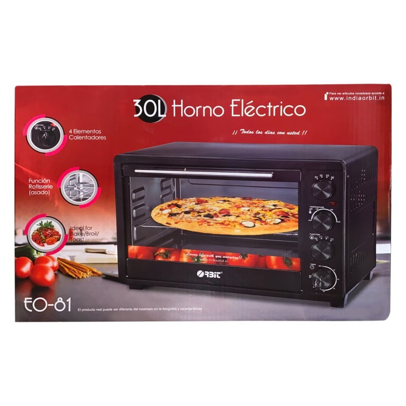 Orbit EO-81 30L Electric Oven toaster and griller with Rotisserie and convection