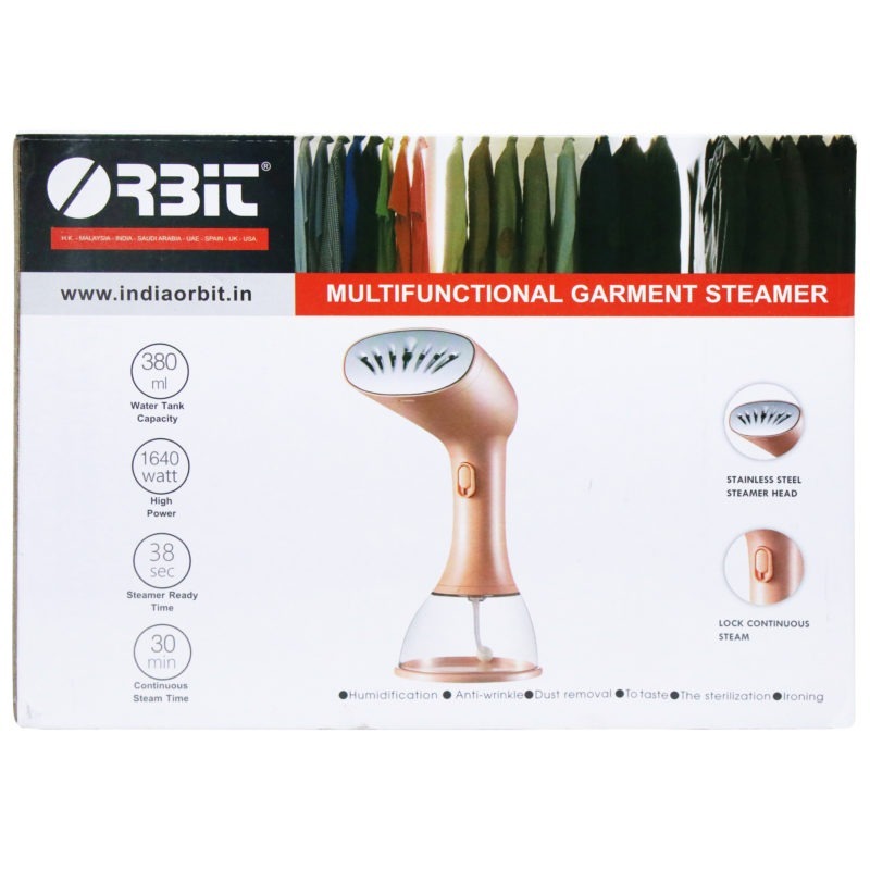Orbit handheld Garment Steamer (HY-128) ,1640Watt (Pink)