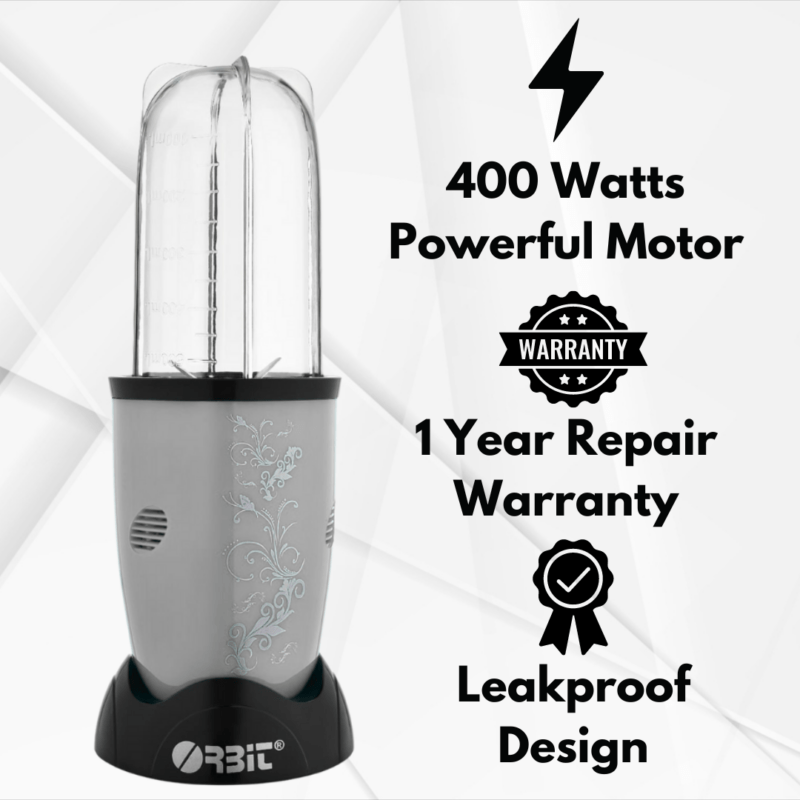 Orbit Bullet Mixer Grinder Blender with 2 Jars