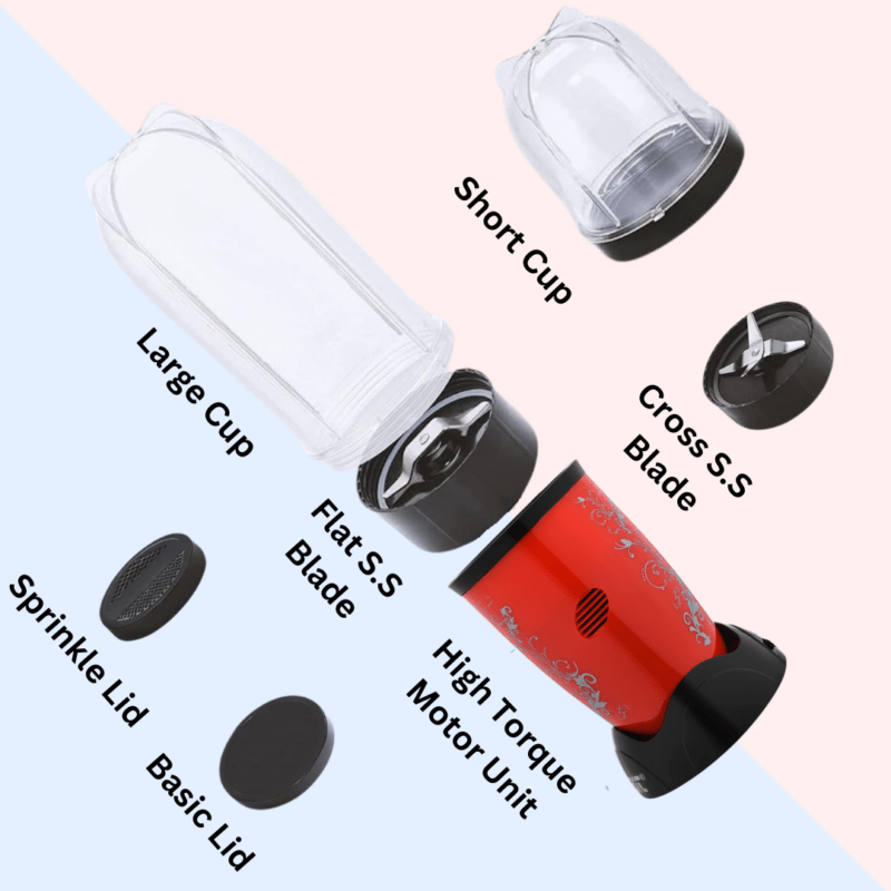 Orbit Bullet Mixer Grinder Blender with 2 Jars