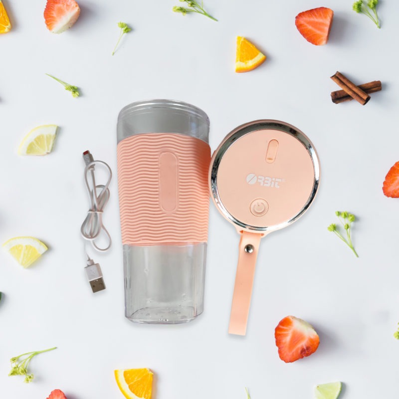 Orbit USB Rechargeable Multifunctional 450ml Mini Portable Automatic Blender Juicer cum Sipper