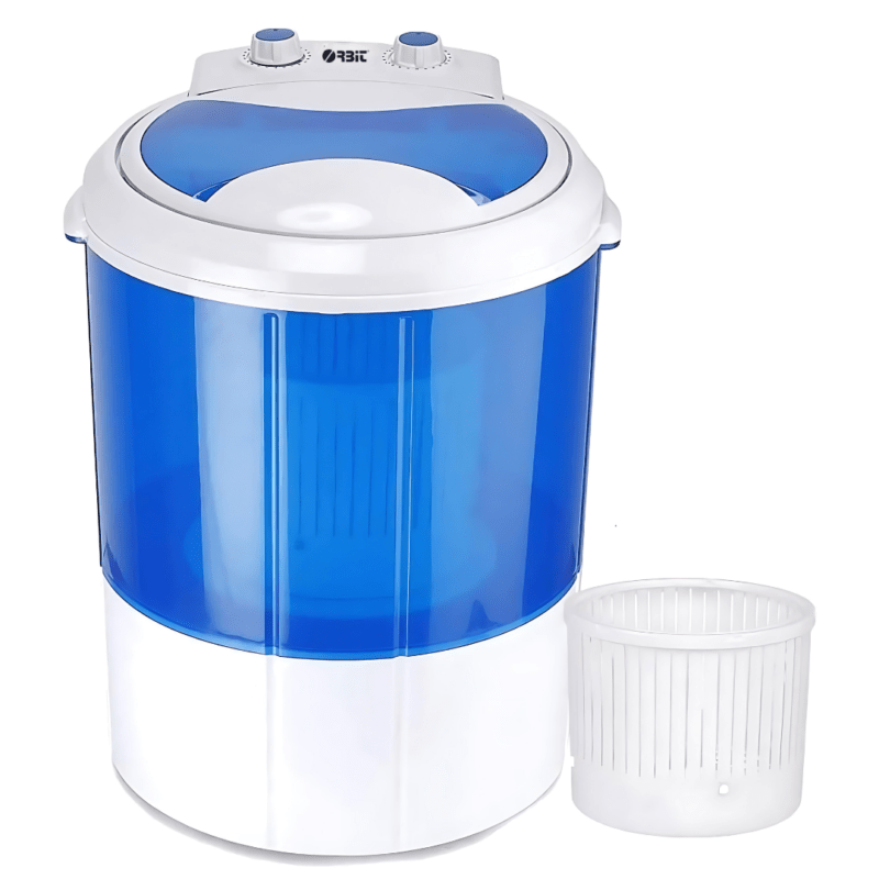 Orbit Electric Mini Portable Washing Machine with Spin Dryer Portable Single Tub Washer, 3 kg Single-Tub, For Baby Clothes and Small Items