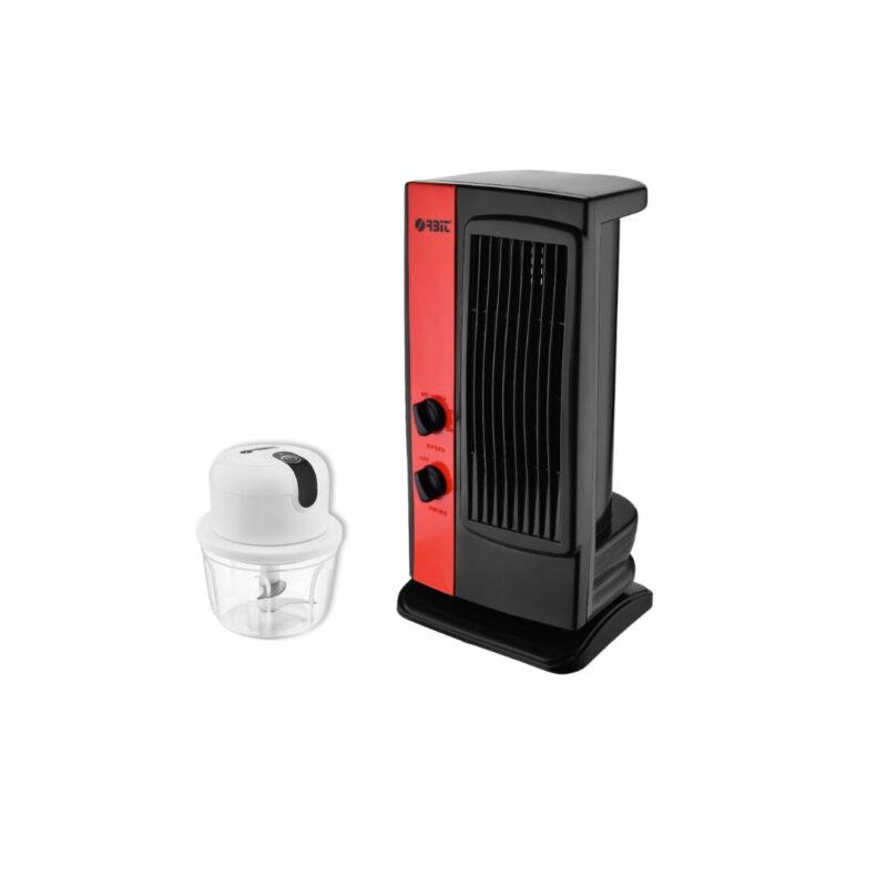 Orbit Oscillating Tower Fan Mini & Rechargeable Electric Chopper