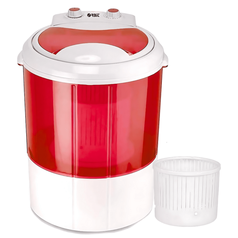 Orbit Electric Mini Portable Washing Machine with Spin Dryer Portable Single Tub Washer, 3 kg Single-Tub, For Baby Clothes and Small Items