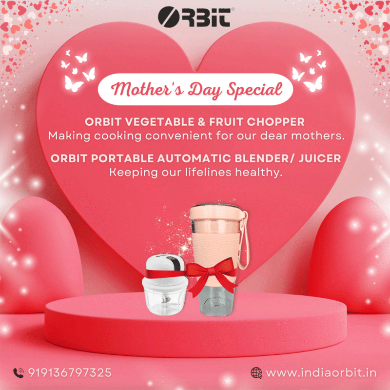 Orbit Rechargeable Electric Chopper & Portable Juicer