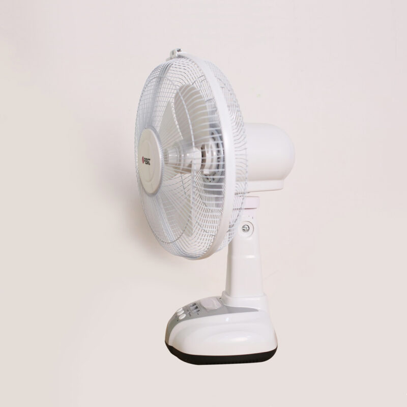 Orbit 12 inches Oscillating Rechargeable Table Fan With LED Light and 500 mm 3 Blades