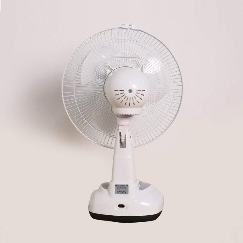 Orbit 12 inches Oscillating Rechargeable Table Fan With LED Light and 500 mm 3 Blades
