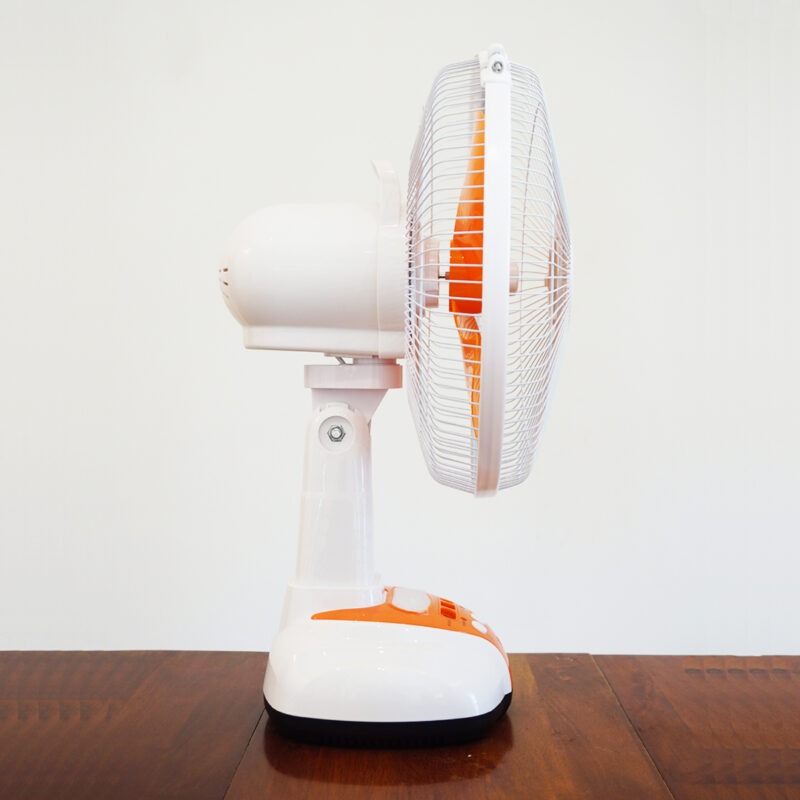 Orbit 12 inches Oscillating Rechargeable Table Fan With LED Light and 500 mm 3 Blades