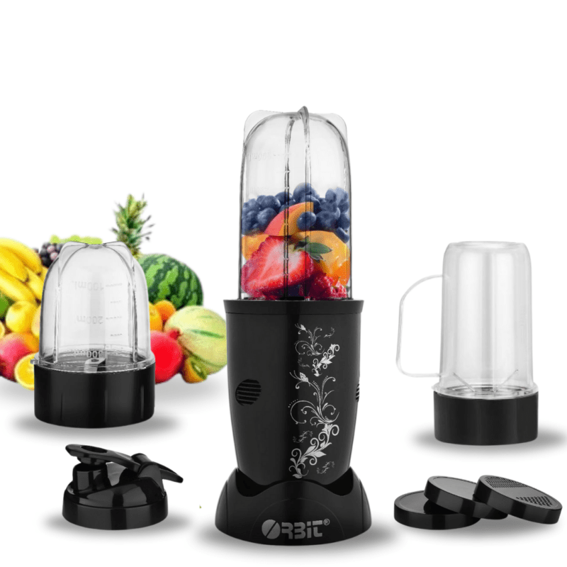 Orbit Bullet Mixer Grinder Blender with 3 Jars