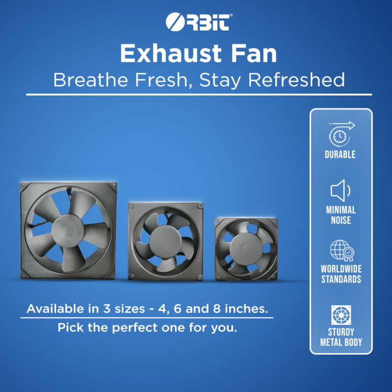 Exhaust Fan For Kitchen, Bathroom and offices, Strong Air Suction