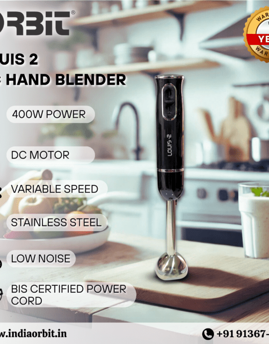 Orbit Louis 2 Electric Hand Blender – 400W Powerful DC Motor